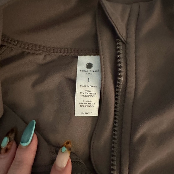 Yogalicious brown work out jacket - Picture 3 of 3